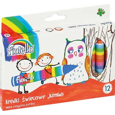 Kredki świecowe Fiorello 170-1384 12kol jumbo