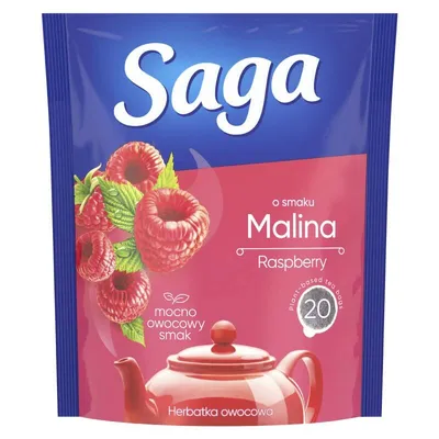 Herbata malinowa SAGA 20 torebek