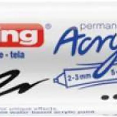Marker akrylowy EDDING 5400 matowy czarny podwójny, 2-3 &-5-10 mm