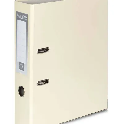 Segregator a4 tektura VAUPE premium fck 75mm 061/13 waniliowy dźwigniowy