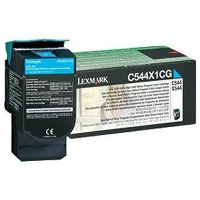 Toner oryginalny LEXMARK c544x1cg cyan 4000 stron