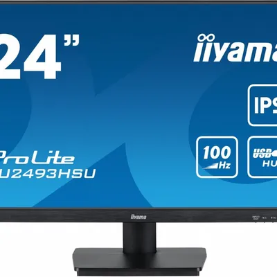Iiyama monitor 24 cale xu2493hsu-b7,ips.hdmi.dp.2x2w.usbx2,300cd