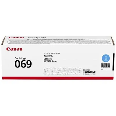 Canon oryginalny toner 069c, cyan, 1900s, 5093c002, CANON mf752cdw, 754cdw, lbp673cdw, o