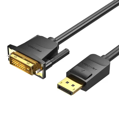 Kabel displayport do dvi 2m Vention hafbh 1080p 60hz (czarny)
