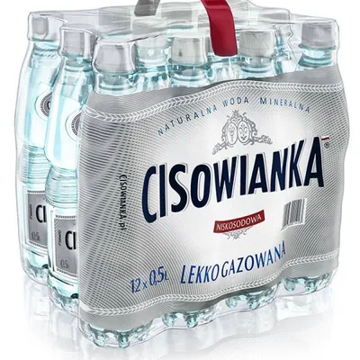 Woda lekko gazowana butelka plastikowa CISOWIANKA 0,5l