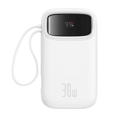 Powerbank Baseus qpow 2 20000mah 30w 2xusb-c (biały)