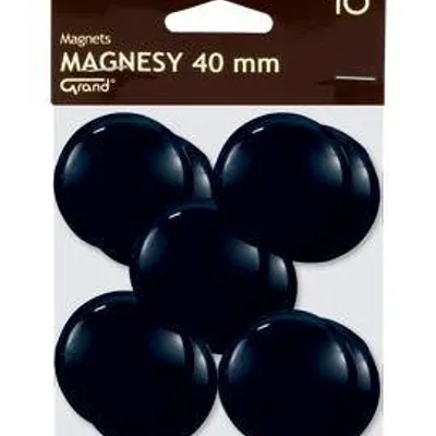 Magnesy 40mm Grand 130-1700 czarne 10szt