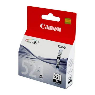 Tusz oryginalny CANON cli521bk 2933b001 czarny 9 ml