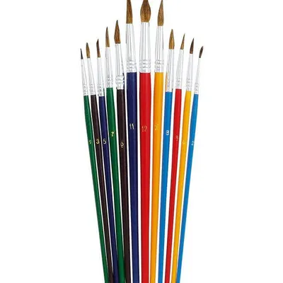 Pędzle okrągłe nr 1-12 Grand 252 170-1419 kozie włosie 12szt