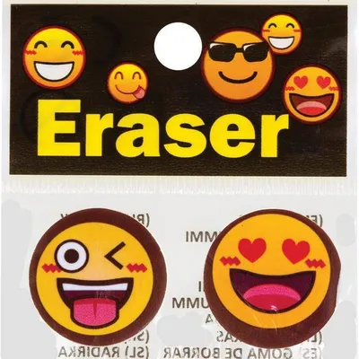 Gumka do ścierania syntetyczna CENTRUM emojidex 87009 dł. 25mm 2szt