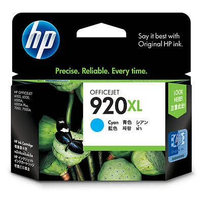 Tusz oryginalny HP920xl cd972ae cyan 6 ml po terminie