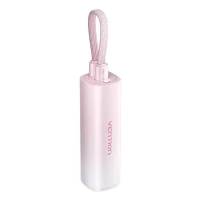 Powerbank 5000mah Vention fhwr0 20w + kabel usb-c do lightning (różowy)
