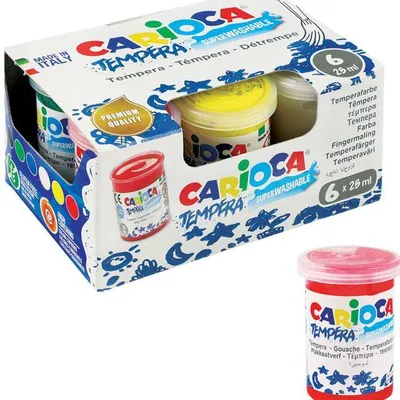 Farby tempery Carioca ko022 170-1459 25ml 6kol
