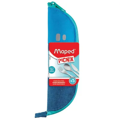 Sztućce Maped Picnik concept kids w niebieskim etui