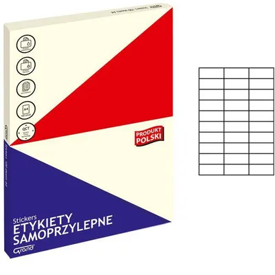 Etykiety samoprzylepne 70x29.7mm Grand 150-1036 białe 100ark*30szt