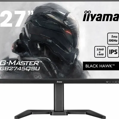Iiyama monitor 27 cali g-master gb2745qsu-b1 ips,qhd,100hz,1ms,2xusb,2x2w,freesync, has(150mm)