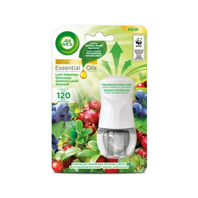 Odświeżacz powietrza urządzenie + wkład air wick electric deszczowa świeżości 19ml