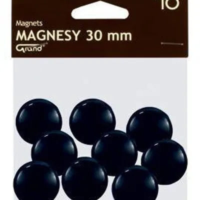 Magnesy 30mm Grand 130-1694 czarne 10szt