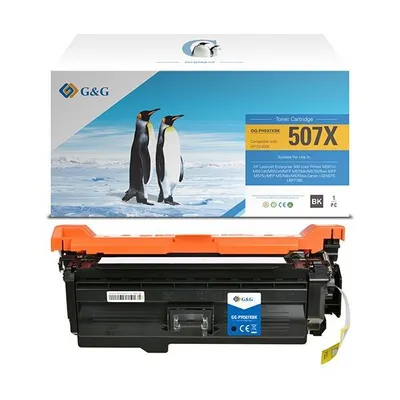 G&g kompatybilny toner z ce400x, black, 11000s, nt-ph507xbk(ce400x), hp 507x, dla hp laserjet enterprise 500 color m551, n