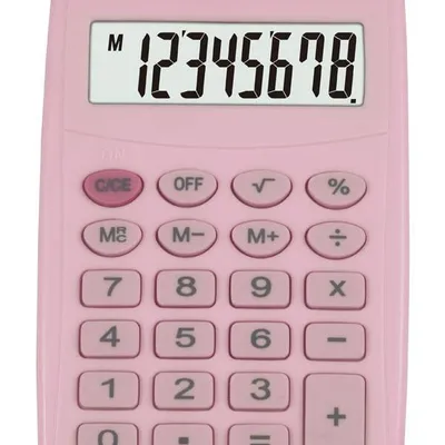 Kalkulator kieszonkowy 98.5x64x10mm VECTOR kav vc-210 pk różowy pastelowy bateria