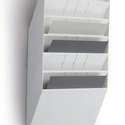 Zestaw pojemników na dokumenty poziomy a4 DURABLE flexiboxx 1709785010 biały 6szt