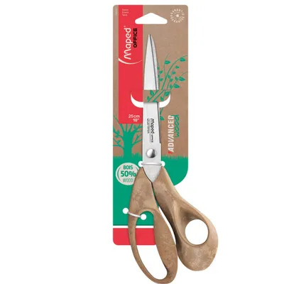 Nożyczki MAPED advanced wood 25 cm blister kartonowy