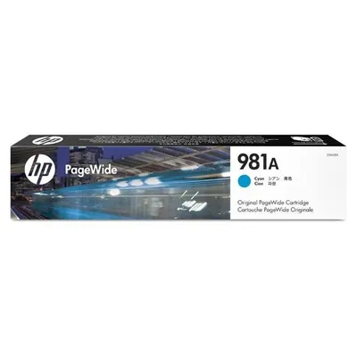 Hp oryginalny ink / tusz j3m68a, HP 981a, cyan, 6000s, 70ml, hp pagewide enterprise color 556, mfp 586