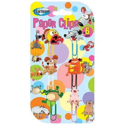 Spinacze okrągłe 50mm CENTRUM crazy pets 84859 6szt