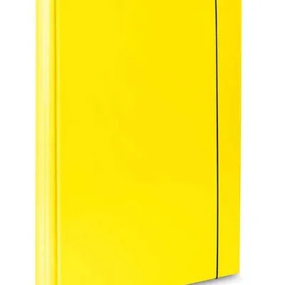 Teczka z gumką VAUPE caribic 339/28 żółta pp 2mm 40mm