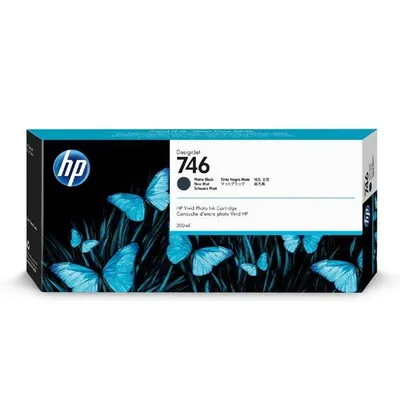 Hp oryginalny ink / tusz p2v83a, HP 746, matte black, 300ml, hp hp designjet z6, z9+