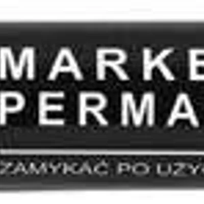 Marker permanentny TOMA to-201 3 2 czarny ścięta końcówka