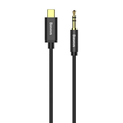 Kabel audio usb-c do mini jack 3,5mm Baseus yiven 1.2m (czarny)