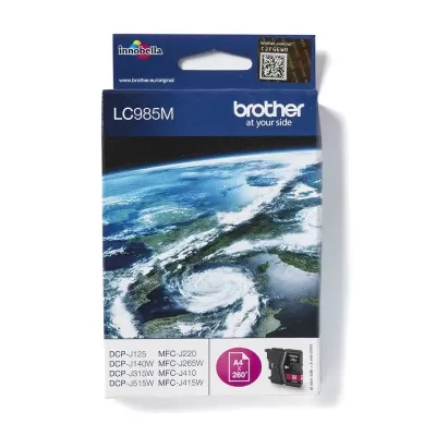 Tusz oryginalny BROTHER lc985m magenta 260 stron