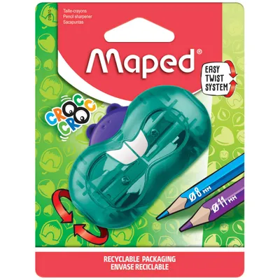 Temperówka MAPED croc croc twist 2 otwory niebieska blister