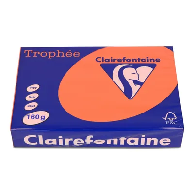 Papier ksero kolor a4 TROPHEE czerwień kardynalska 160g 250 ark