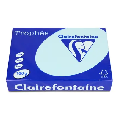 Papier ksero kolor a4 TROPHEE jasny niebieski 160g 250 ark
