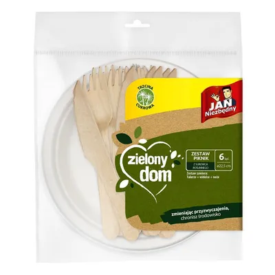 Zestaw piknikowy JAN NIEZBĘDNY zielony dom 8571049554 6 kpl