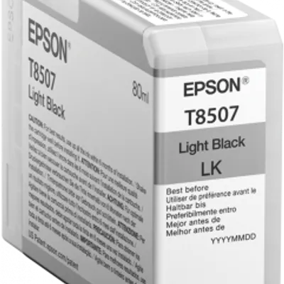 Tusz oryginalny EPSON t8507 c13t850700 light czarny 80 ml