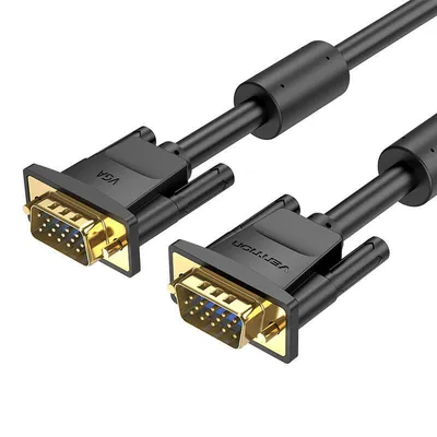 Kabel vga (3+6) z rdzeniami ferrytowymi Vention daebi 3m, 1080p 60hz (czarny)