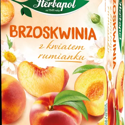 Herbata brzoskwinia z kwiatem rumianku HERBAPOL ziołowo-owocowa 20 torebek