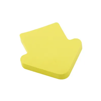 Karteczki samoprzylepne 75x75mm D.RECT strzałka żółte 100kart