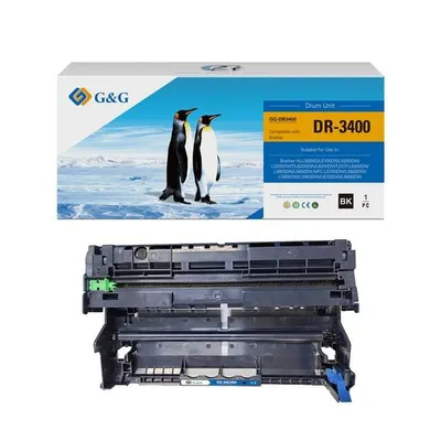 G&g kompatybilny bęben z dr3400, black, 30000s, dla brother hl-l6400dw