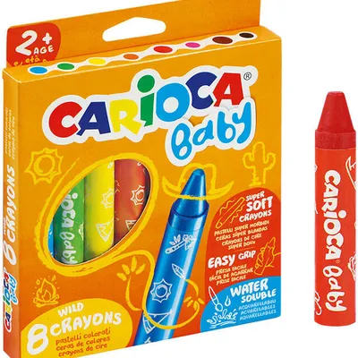 Kredki świecowe Carioca 42892 baby 170-2573 8kol