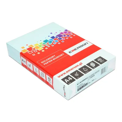 Papier ksero kolor a4 EMERSON jasny niebieski 80g 500 ark