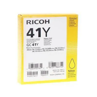 Żel kaseta oryginalna RICOH gc41y 405764 yellow 2200 stron