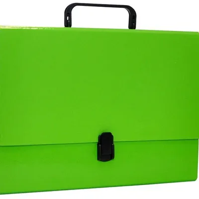 Teczka z rączką a4 OFFICE PRODUCTS jasnozielona tektura powlekana pp 50mm