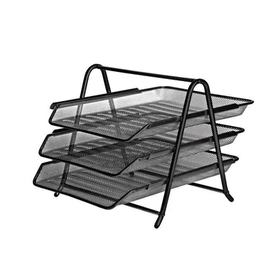 Szuflada na dokumenty a4 FOROFIS 91308 czarna metalowa siatka