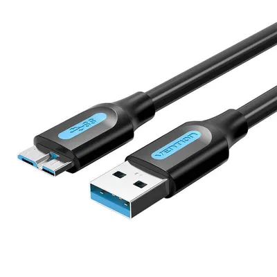 Kabel usb 3.0 a do micro-b Vention copbf 2a 1m czarny pvc