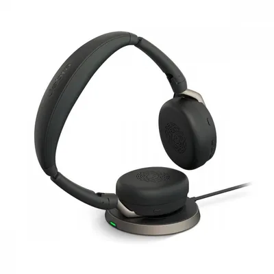 Jabra słuchawki evolve2 65 flex link380a ms stereo ładowarka bezprzewodowa