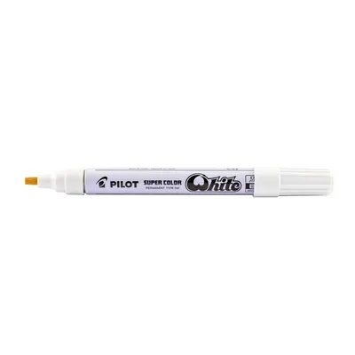 Marker olejowy PILOT b biały ścięta